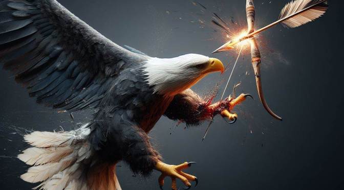La saeta del águila: reflexiones sobre la guerra